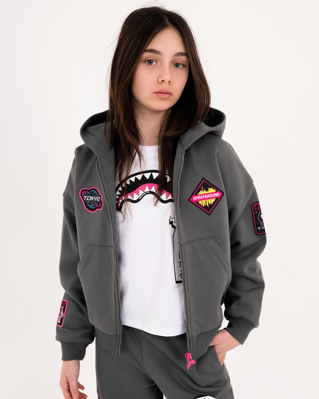 SHARK IN JAPAN OVER FULL-ZIP HOODIE