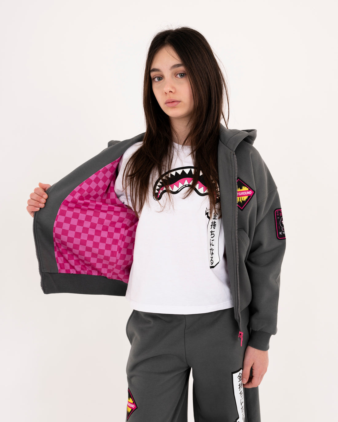 SHARK IN JAPAN OVER FULL-ZIP HOODIE