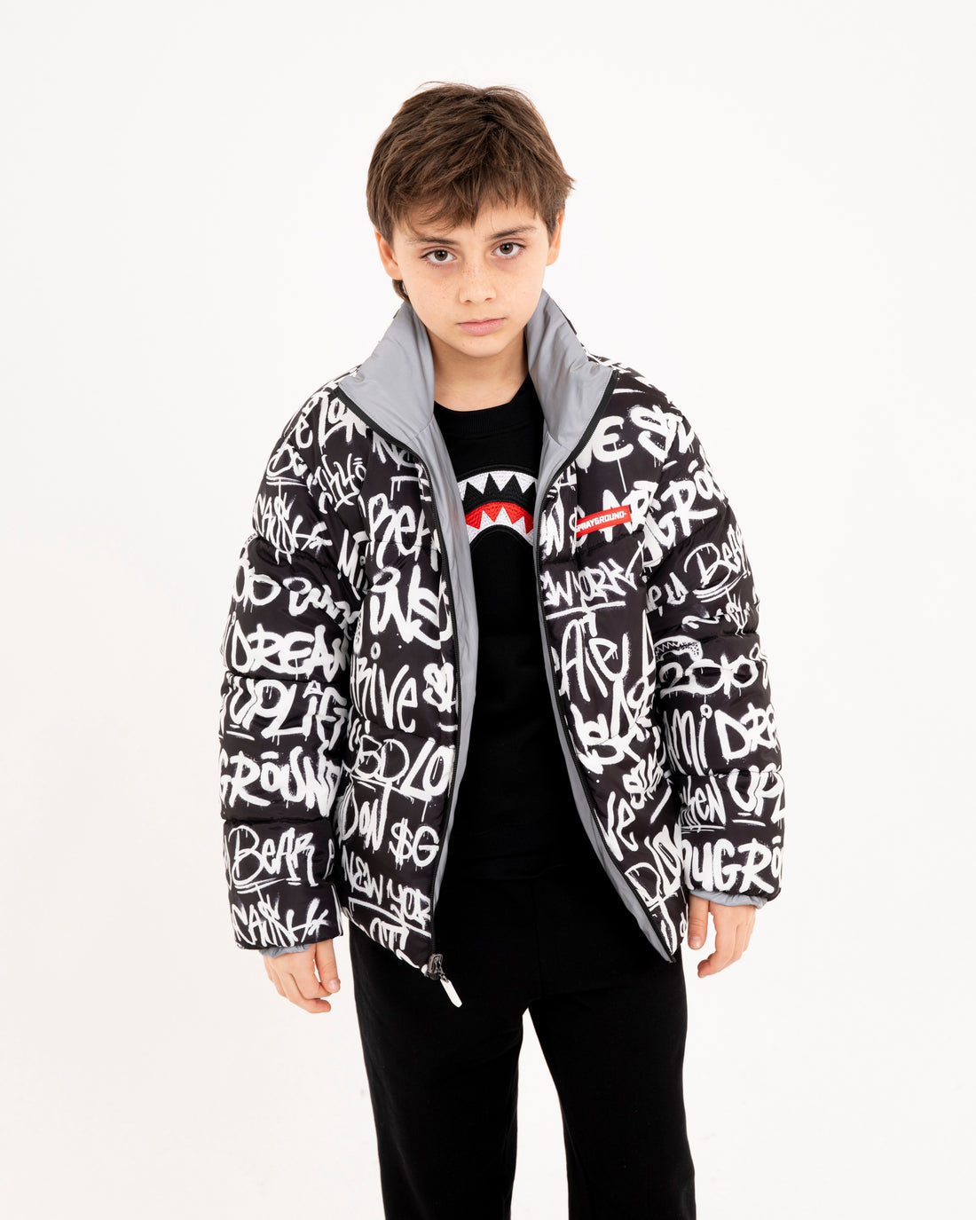 GRAFFITI REFLECTIVE DOUBLE PADDED JACKET