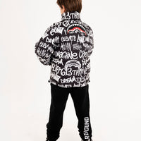 GRAFFITI REFLECTIVE DOUBLE PADDED JACKET