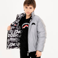 GRAFFITI REFLECTIVE DOUBLE PADDED JACKET
