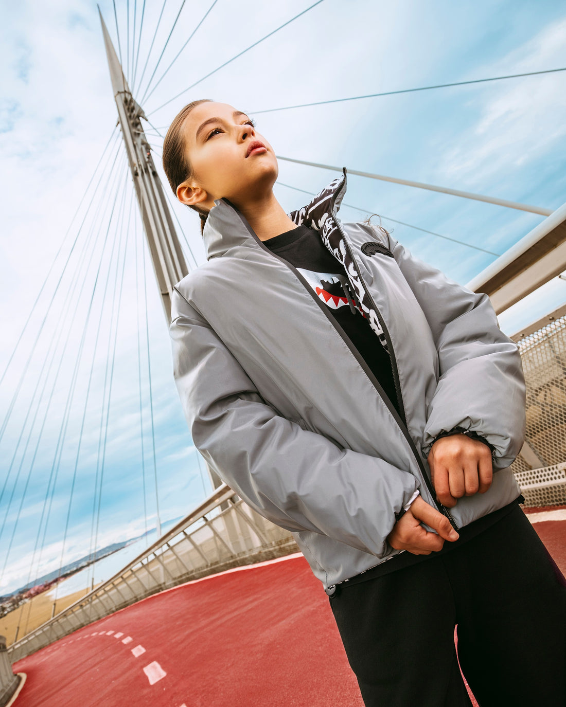 GRAFFITI REFLECTIVE DOUBLE PADDED JACKET