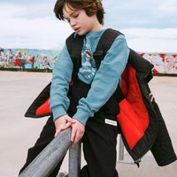 BLACK PUFFER MONOGRAM JACKET
