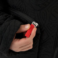 BLACK PUFFER MONOGRAM JACKET
