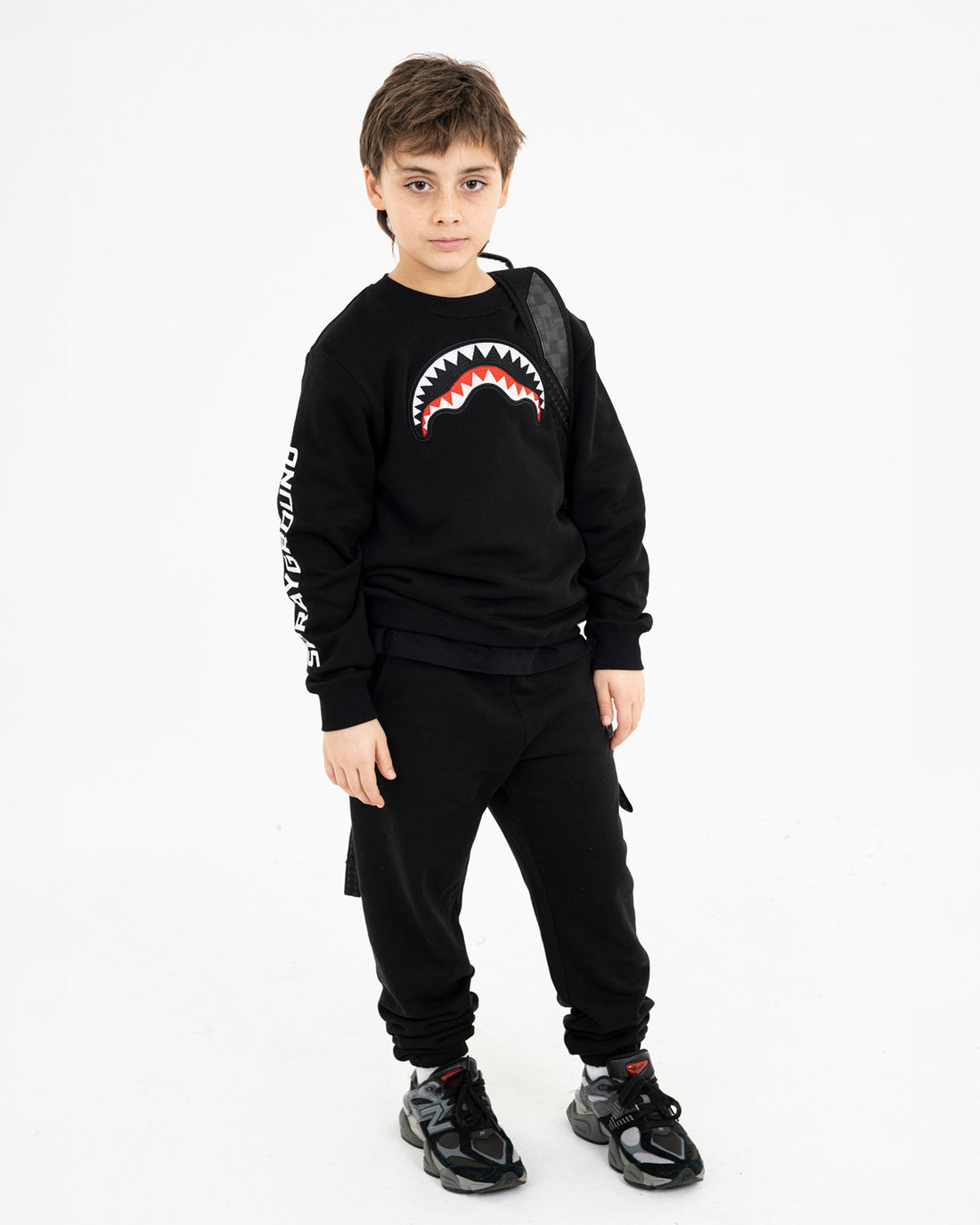 SHARK REGULAR CREWNECK BLACK