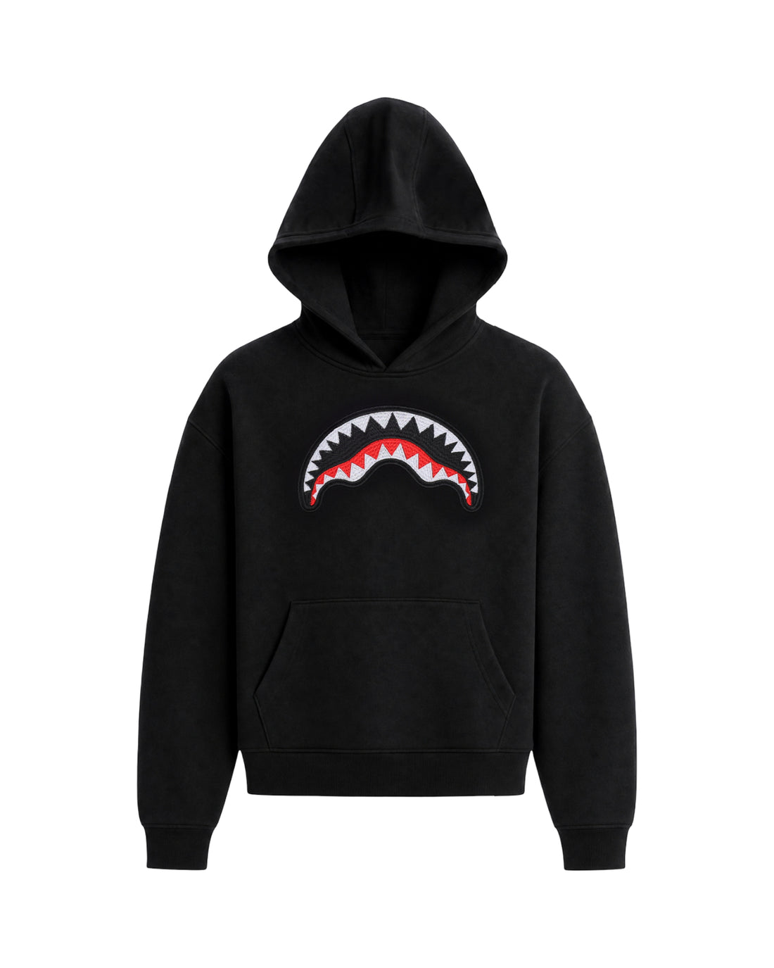 SHARK OVER HOODIE BLACK