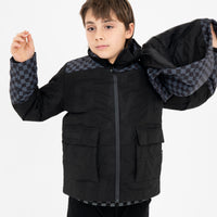 CHECKERED PADDED JACKET