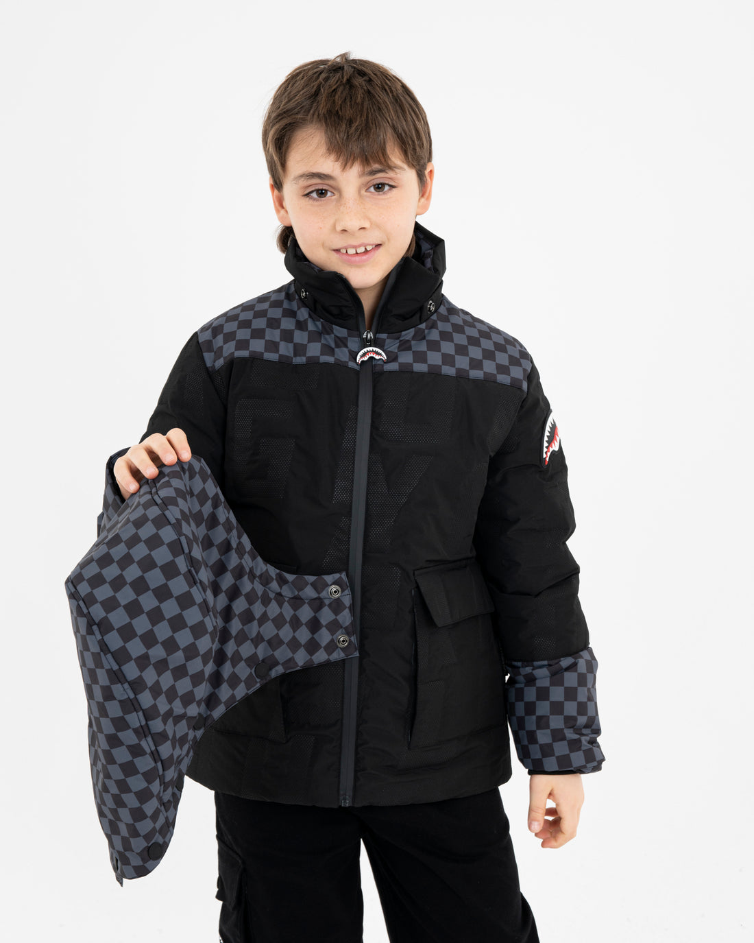 CHECKERED PADDED JACKET