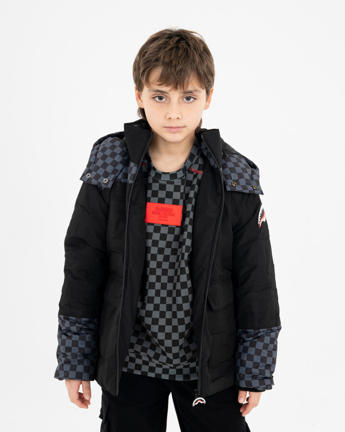 CHECKERED PADDED JACKET