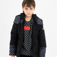 CHECKERED PADDED JACKET
