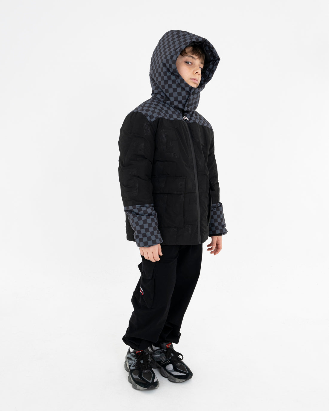 CHECKERED PADDED JACKET