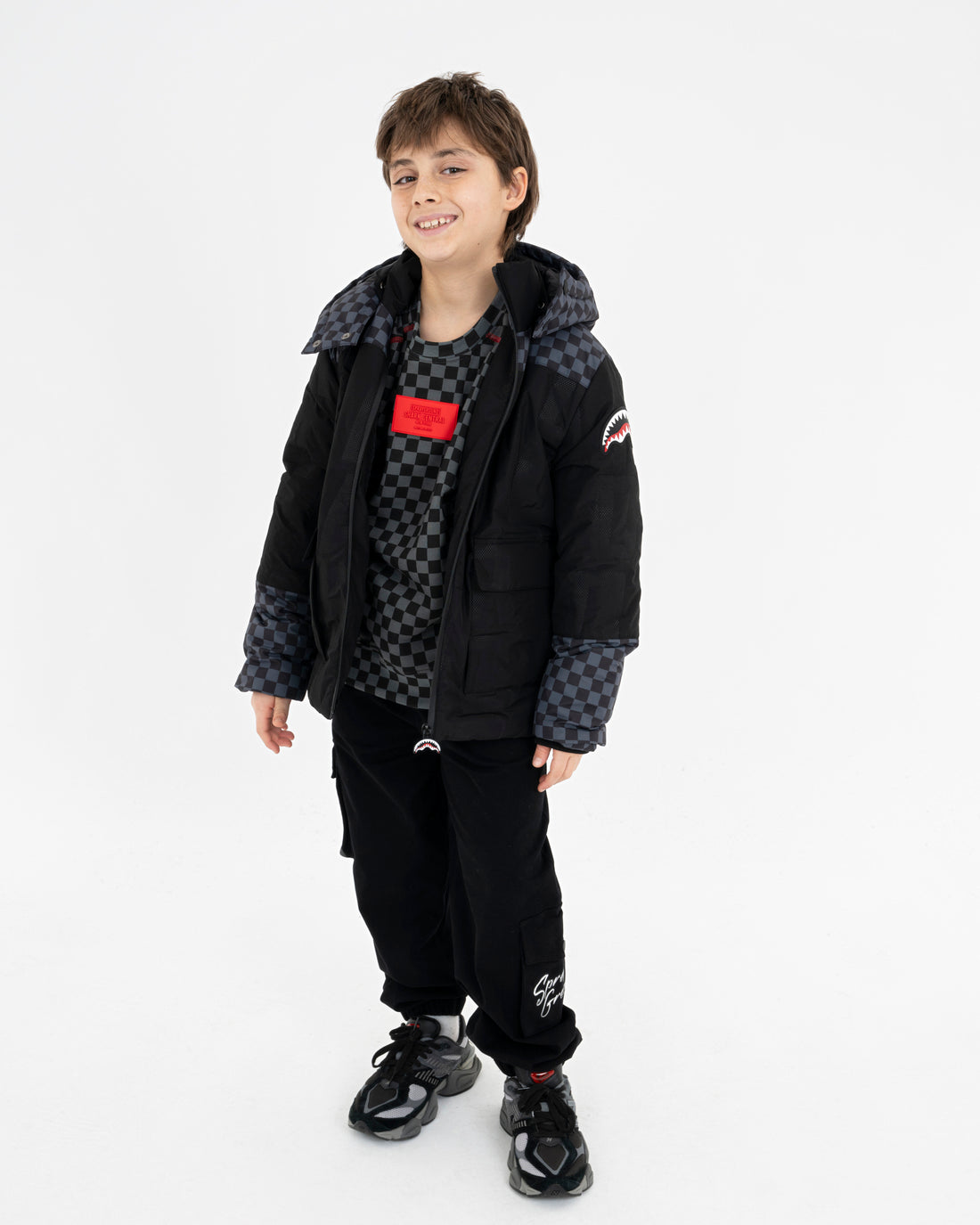 CHECKERED PADDED JACKET