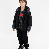 CHECKERED PADDED JACKET