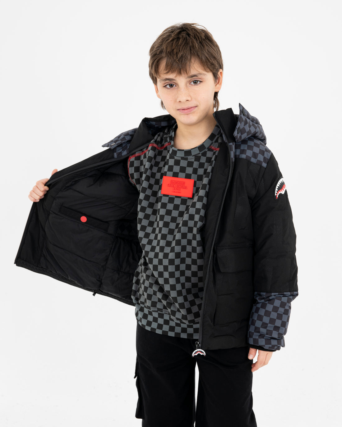 CHECKERED PADDED JACKET