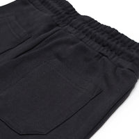SILVER DRIP OVER PANTS BLACK