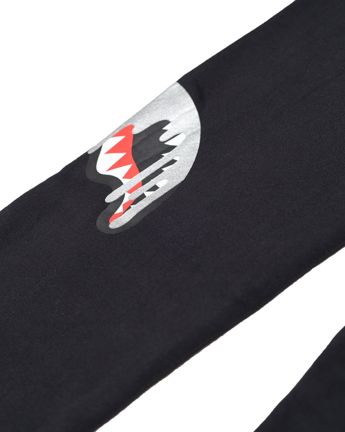 SILVER DRIP OVER PANTS BLACK