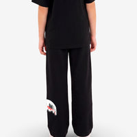 SILVER DRIP OVER PANTS BLACK
