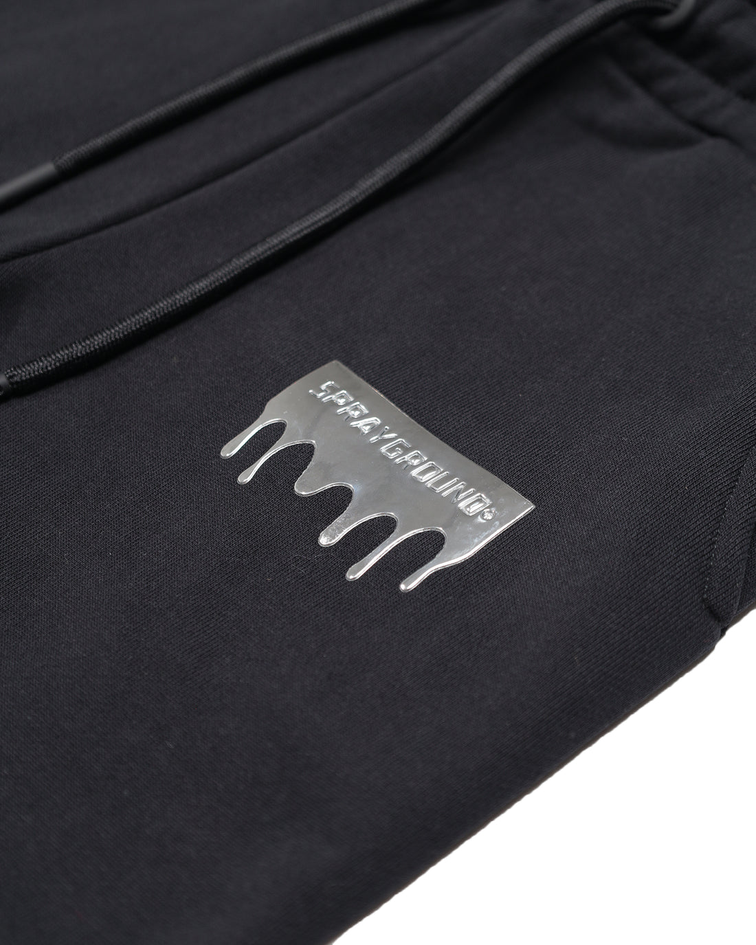 SILVER DRIP OVER PANTS BLACK