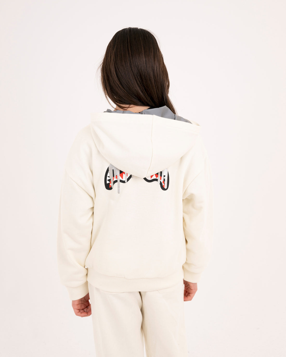 SILVER DRIP SMOOTH PERFECT FULL-ZIP HOODIE