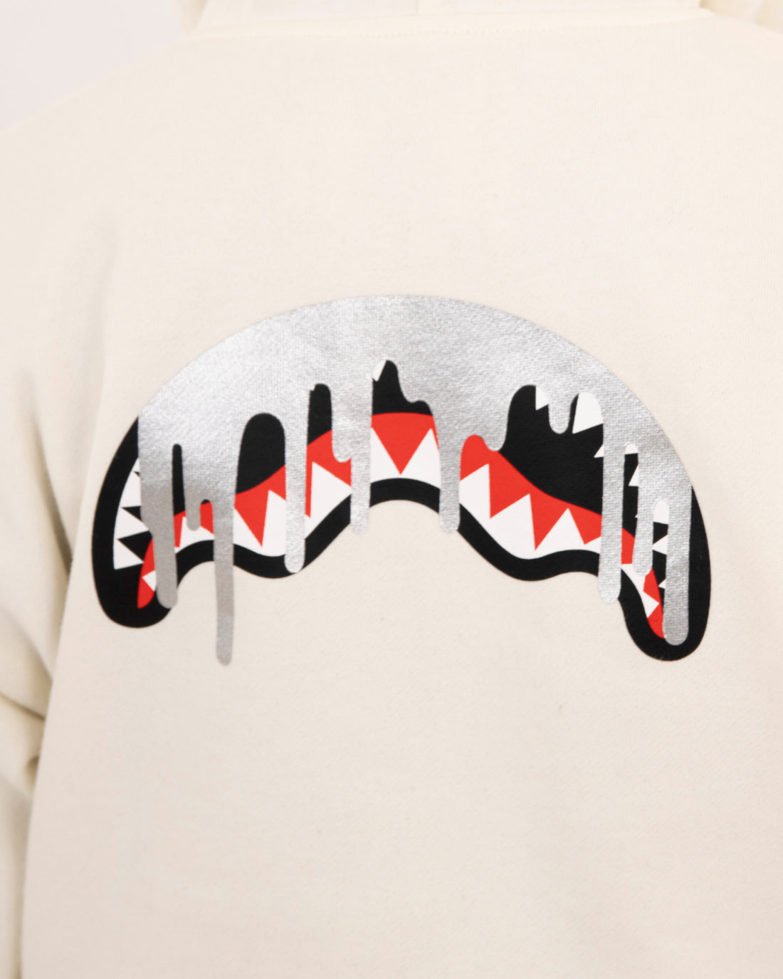 SILVER DRIP SMOOTH PERFECT FULL-ZIP HOODIE