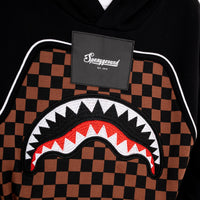 CHECKERED CONTRAST COMFY HOODIE