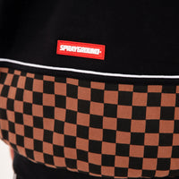 CHECKERED CONTRAST COMFY HOODIE
