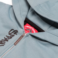 SPRAYGROUND TAG FULL-ZIP PERFECT HOODIE SMOKE BLUE