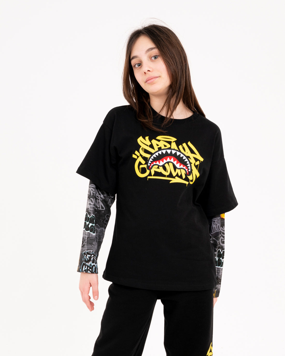 SPRAYGROUND TAG DOUBLE OVER T-SHIRT