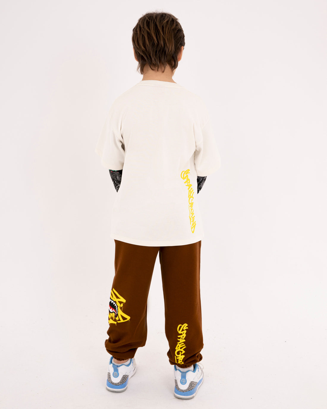 SPRAYGROUND TAG DOUBLE OVER T-SHIRT IVORY