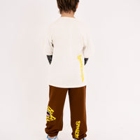 SPRAYGROUND TAG DOUBLE OVER T-SHIRT IVORY
