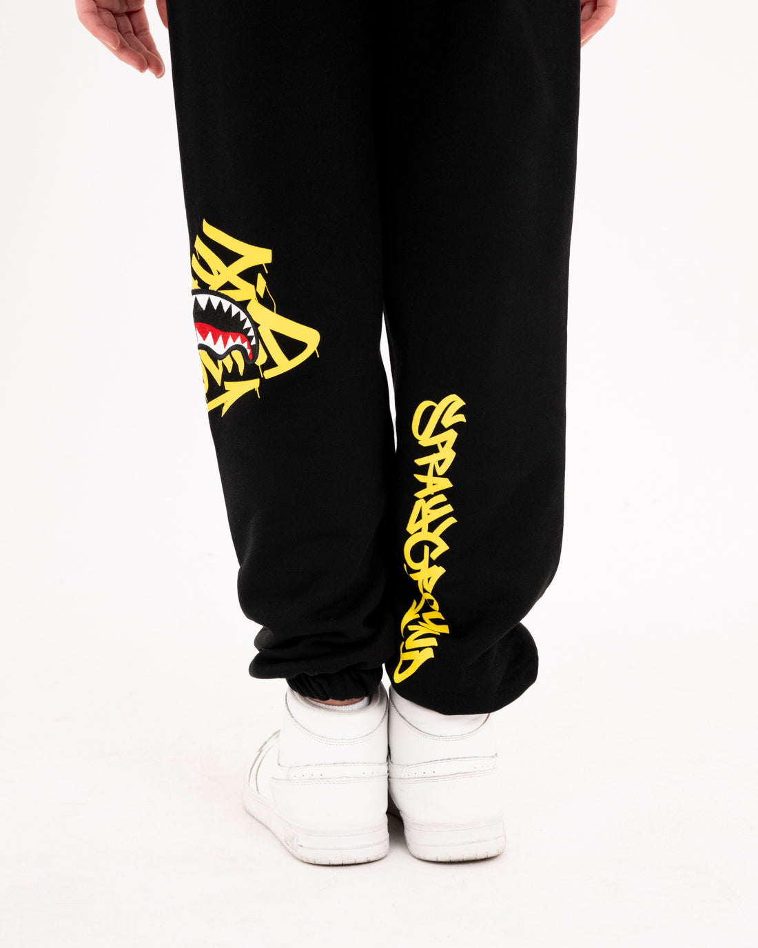 SPRAYGROUND TAG BAGGY PANTS BLACK