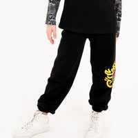 SPRAYGROUND TAG BAGGY PANTS BLACK