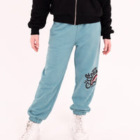 SPRAYGROUND TAG BAGGY PANTS SMOKE BLUE