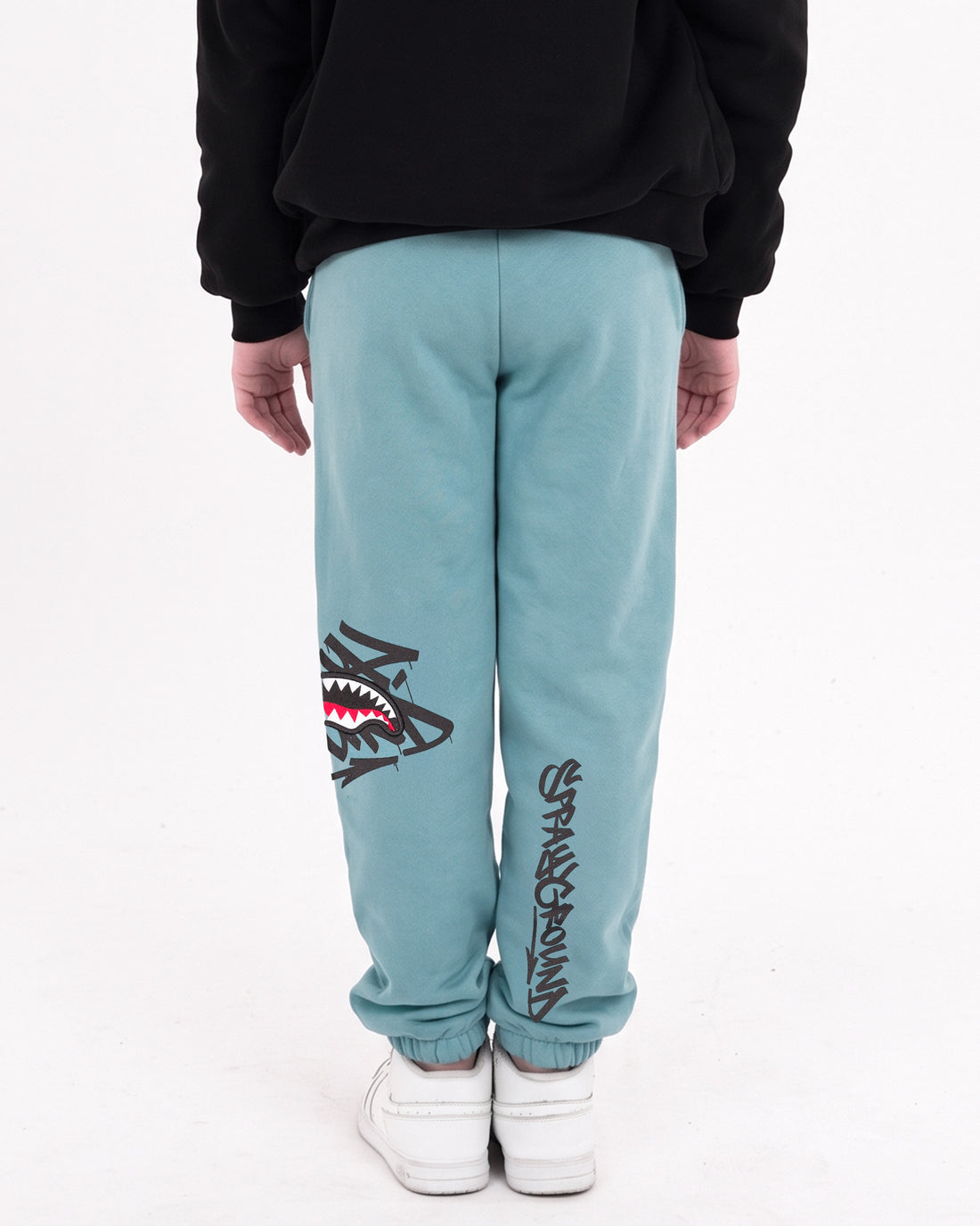 SPRAYGROUND TAG BAGGY PANTS SMOKE BLUE