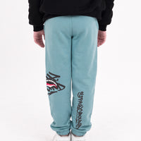 SPRAYGROUND TAG BAGGY PANTS SMOKE BLUE