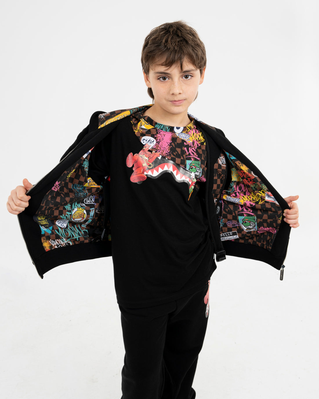 HANG IN THERE GRAFFITI COMFY FULL-ZIP