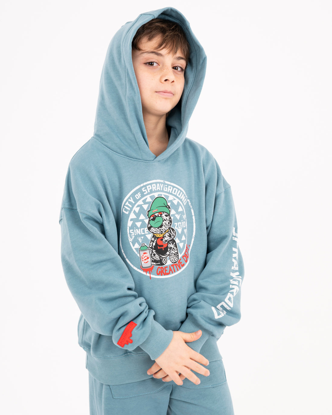 CREATIVE DEPT. PERFECT HOODIE SMOOKE BLUE