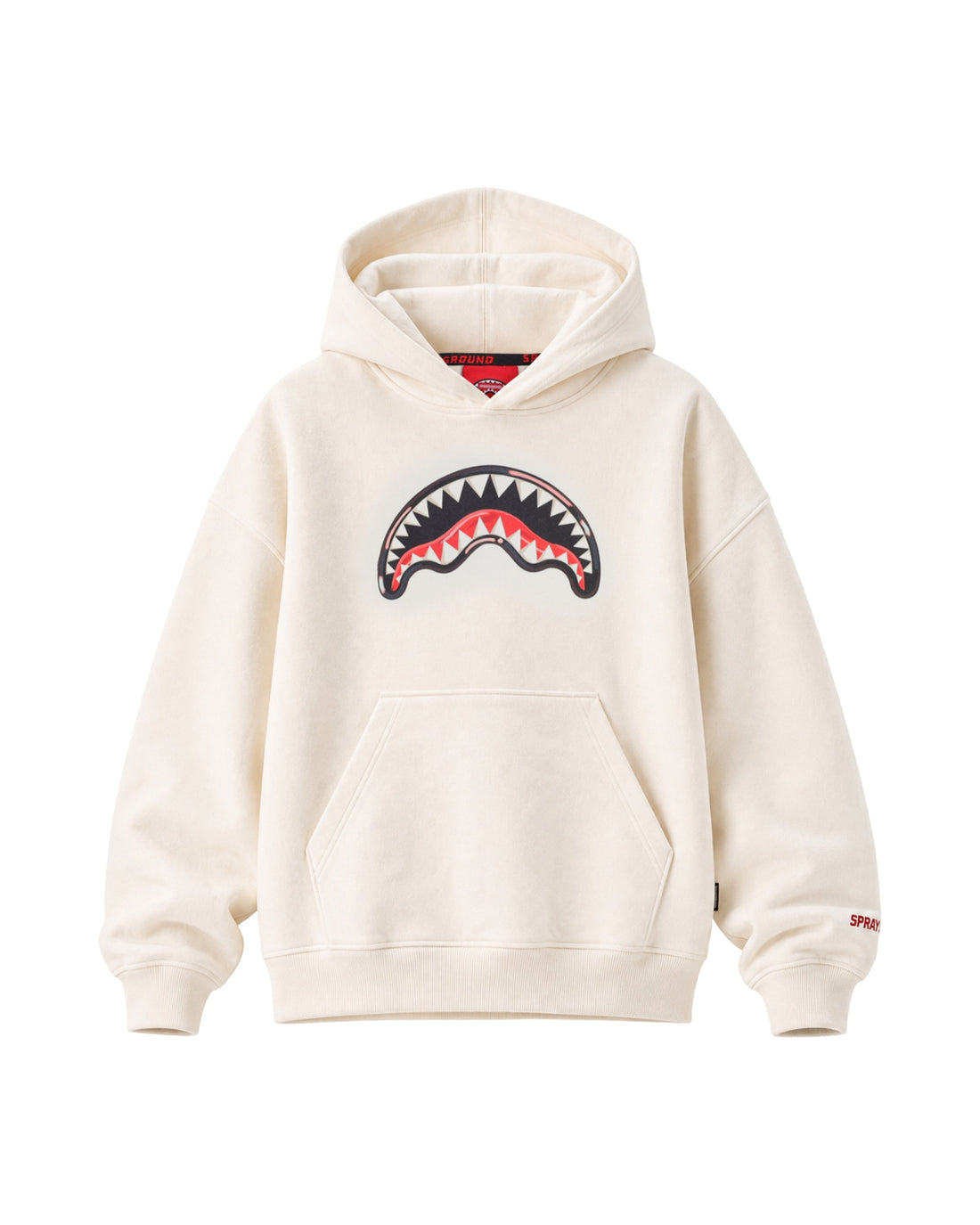 PAINTED DIABLO OVER HOODIE IVORY