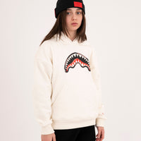 PAINTED DIABLO OVER HOODIE IVORY