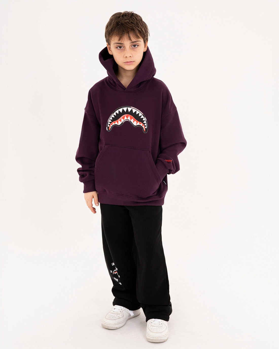 PAINTED DIABLO OVER HOODIE PURPLE
