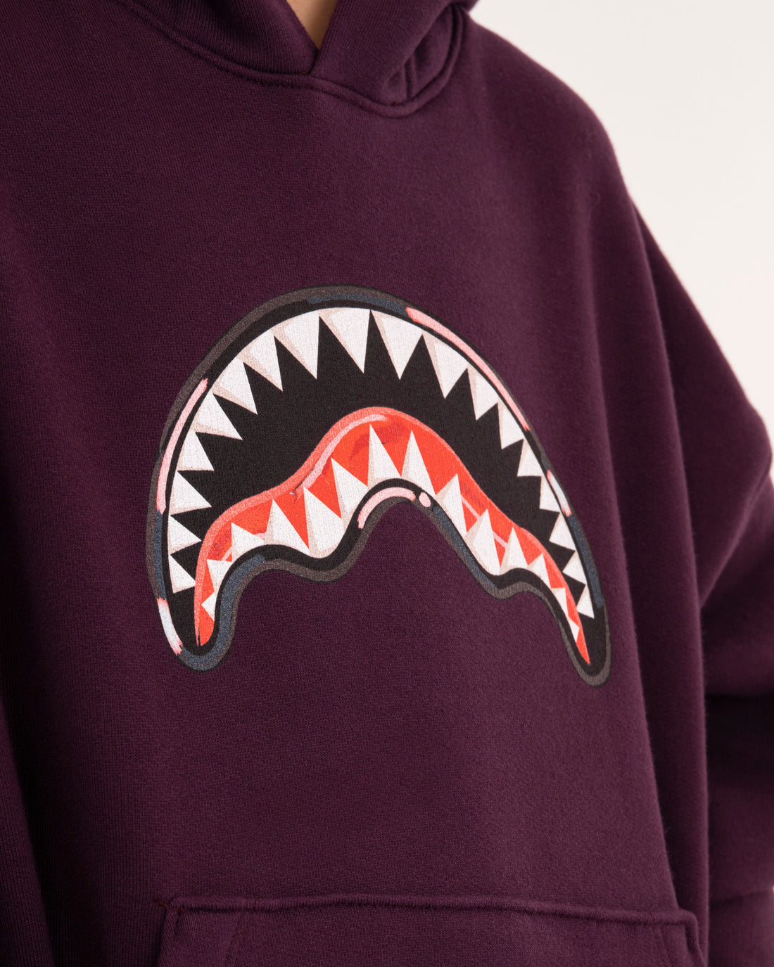 PAINTED DIABLO OVER HOODIE PURPLE