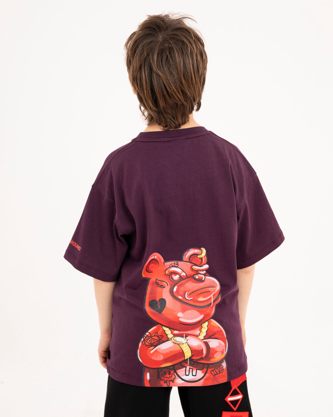 PAINTED DIABLO OVER T-SHIRT PURPLE