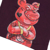 PAINTED DIABLO OVER T-SHIRT PURPLE