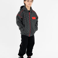 DIABLO BEAR IN THE CHECKERED OVER FULL-ZIP
