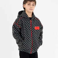 DIABLO BEAR IN THE CHECKERED OVER FULL-ZIP