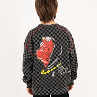 DIABLO BEAR IN THE CHECKERED OVER CREWNECK