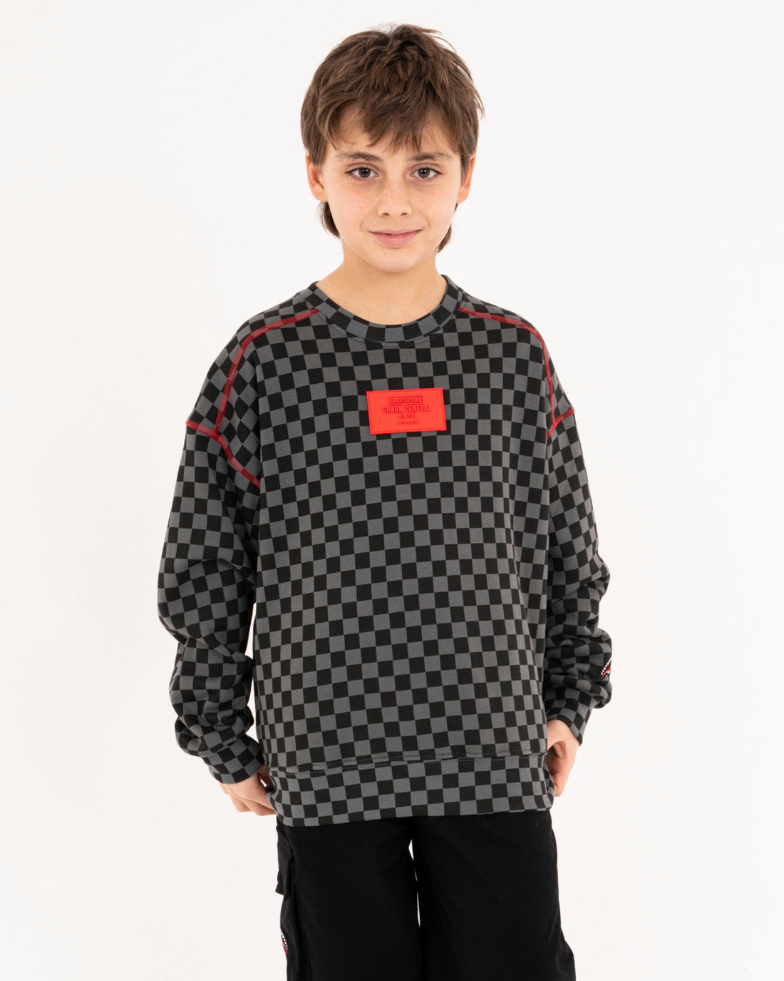 DIABLO BEAR IN THE CHECKERED OVER CREWNECK