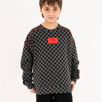 DIABLO BEAR IN THE CHECKERED OVER CREWNECK