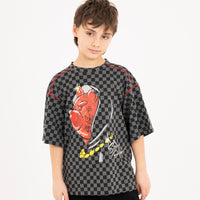 DIABLO BEAR IN THE CHECKERED OVER T-SHIRT