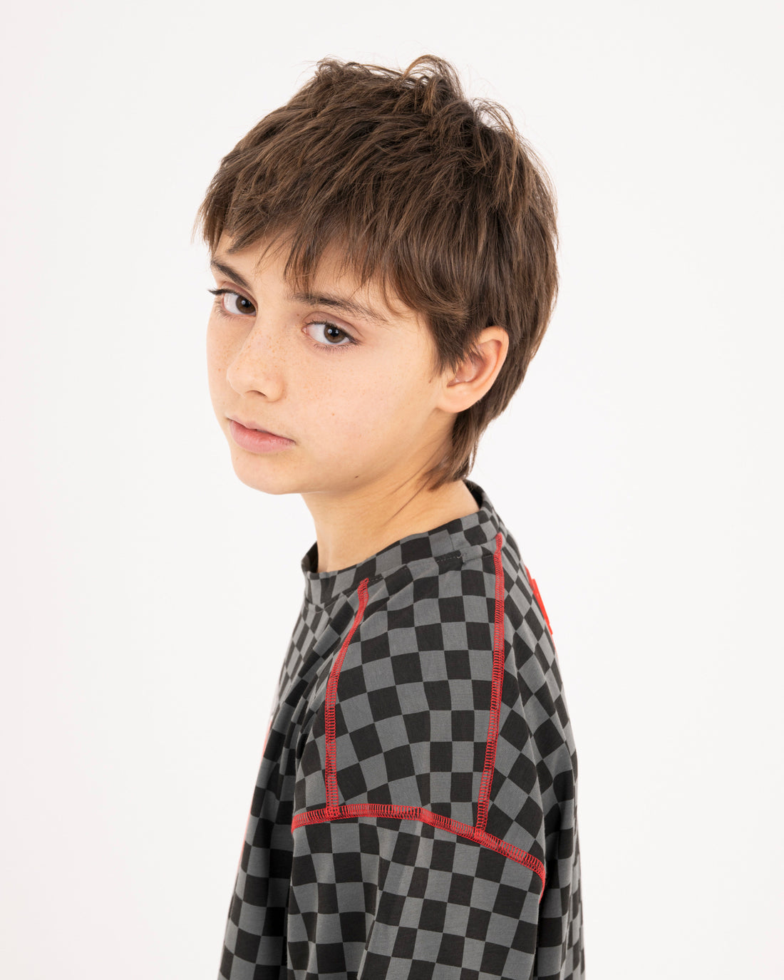 DIABLO BEAR IN THE CHECKERED OVER T-SHIRT